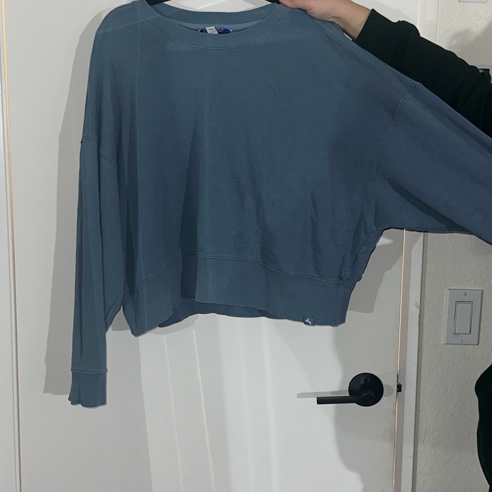 JoyLab Slate Blue Cropped Sweatshirt